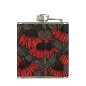 Rote Sitzmöbel in Braun Flachmann (Rückseite)