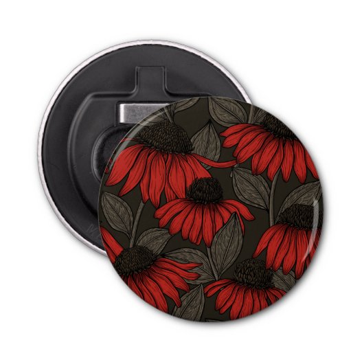 Rote Sitzmöbel in Braun Flaschenöffner (Vorderseite)