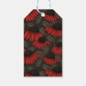 Rote Sitzmöbel in Braun Geschenkanhänger (Vorderseite)