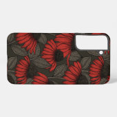 Rote Sitzmöbel in Braun Samsung Galaxy Hülle (Rückseite (Horizontal))