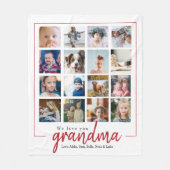 Rote Skriptmütter Tagesmütter Fleecedecke (Vorderseite)