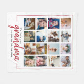 Rote Skriptmütter Tagesmütter Fleecedecke (Vorderseite (Horizontal))