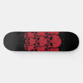 Rote Skulls Skateboard (Horizontal)