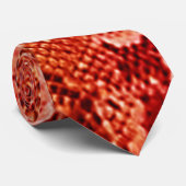 Rote Snakeskin-Krawatte Krawatte (Gerollt)