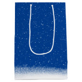 Rote Socken und Baseball Weihnachtsbaum Mittlere Geschenktüte (Rückseite)