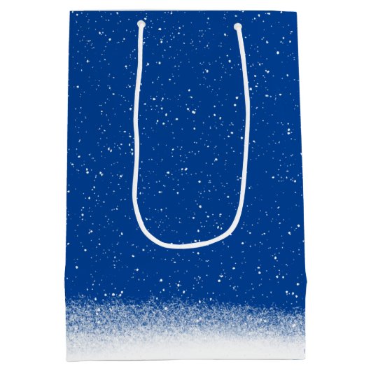 Rote Socken und Baseball Weihnachtsbaum Mittlere Geschenktüte (Rückseite)