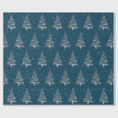 Rote Socken und Baseballbaum auf blau Geschenkpapier (Flach)