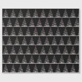 Rote Socken und Baseballs Weihnachtsbaum Geschenkpapier (Flach)