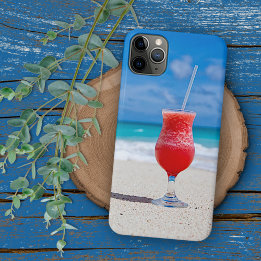 Rote Sommer-Erdbeer-Margarita auf einem tropischen Case-Mate iPhone Hülle