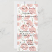 Rote Sommer-Mohnblumen, die Einladung Wedding sind (Rückseite)