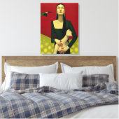 Rote Sonja Leinwanddruck (Insitu (Schlafzimmer))
