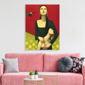 Rote Sonja Leinwanddruck (Insitu (Wohnzimmer))