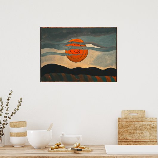 Rote Sonne | Arthur Dove | Poster (Küche)