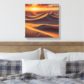Rote Sonne in dessert Leinwand Poster (Insitu (Schlafzimmer))