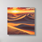 Rote Sonne in dessert Leinwand Poster (Vorderseite)