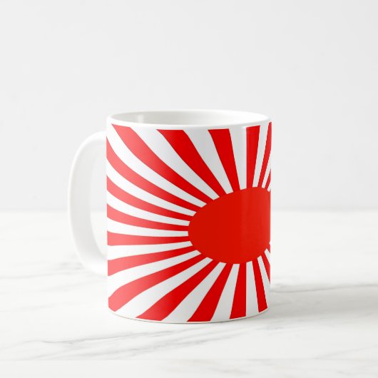 rote Sonne Kaffeetasse (Vorderseite Links)