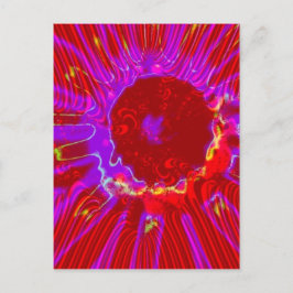 rote Sonne Postkarte