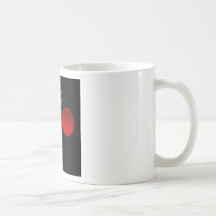 Rote Sonne schwarz weiß Zen Kaffeetasse