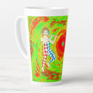 Rote Sonne und eine Possenkunst Milchtasse