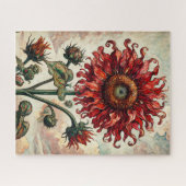 Rote Sonnenblume 500 Stück Puzzle (Horizontal)