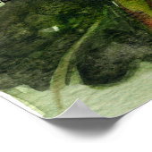 Rote Sonnenblume 5 Aquarellbilder Druck/Poster Poster (Ecke)