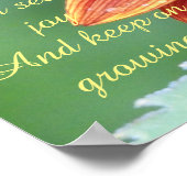 Rote Sonnenblume, Inspirationsempfehlung (groß) Poster (Ecke)