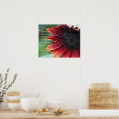Rote Sonnenblume, Inspirationsempfehlung (groß) Poster (Küche)