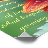 Rote Sonnenblume, Inspirationsempfehlung Poster (Ecke)