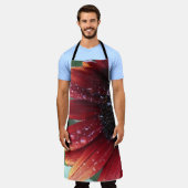 Rote Sonnenblume Schürze (Getragen)