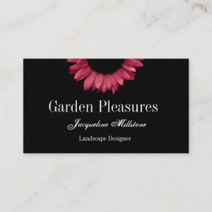 Rote Sonnenblume Visitenkarte