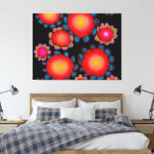 Rote Sonnenblumen  Leinwanddruck (Insitu (Schlafzimmer))