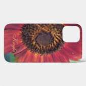 Rote Sonnenblumen *personalize* Case-Mate iPhone Hülle (Rückseite (Horizontal))