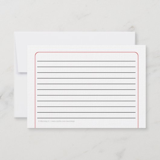 Rote Spatula Rezept Karte (Rückseite)