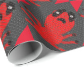 Rote Spinne Braun Wandmalerei, Kunst von Kindern:) Geschenkpapier (Rolleneckpunkt)