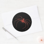 Rote Spinne Runder Aufkleber (Umschlag)
