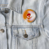 Rote Spinnmusik-Lautsprecher Button (Beispiel)
