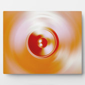 Rote Spinnmusik-Lautsprecher Fotoplatte (Vorderseite)