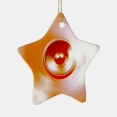 Rote Spinnmusik-Lautsprecher Keramik Ornament (Rechts)