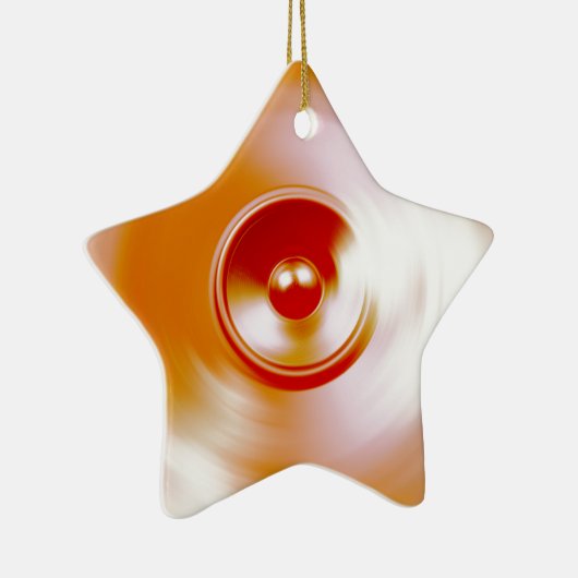 Rote Spinnmusik-Lautsprecher Keramik Ornament (Rechts)