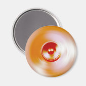 Rote Spinnmusik-Lautsprecher Magnet (Vorderseite/Rückseite)