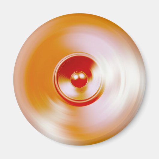 Rote Spinnmusik-Lautsprecher Magnet (Vorne)