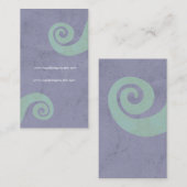 Rote Spirale bedrückte handgefertigte Visitenkarte (Vorne/Hinten)