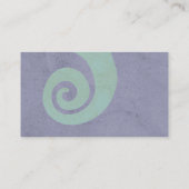 Rote Spirale bedrückte handgefertigte Visitenkarte (Rückseite)