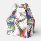 Rote Spirale mit gekratztem, undurchsichtigem Meta Geschenkschachtel (Rückseite)