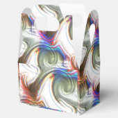 Rote Spirale mit gekratztem, undurchsichtigem Meta Geschenkschachtel (Geöffnet)