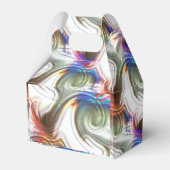 Rote Spirale mit gekratztem, undurchsichtigem Meta Geschenkschachtel (Vorderseite)