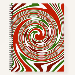 rote Spirale Notizblock