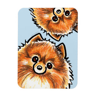 Rote Spitz-Tatzen oben Magnet