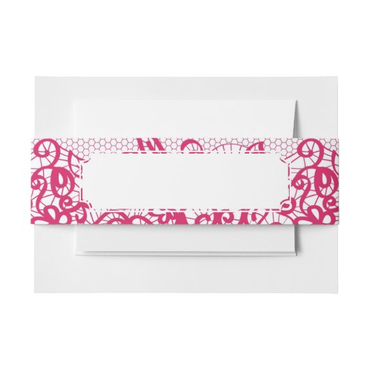 Rote Spitze Einladungsbanderole (Vorderseite Beispiel)