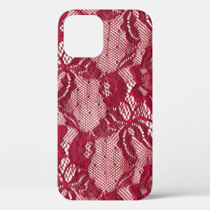 Rote Spitze: elastischer Jacquardtextil. Case-Mate iPhone Hülle